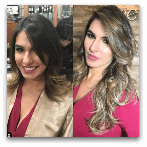 antes e depois
